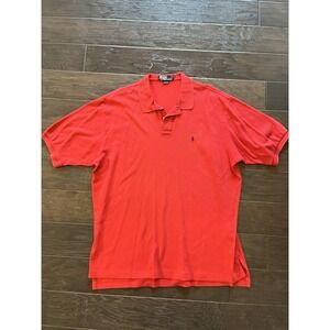Polo Ralph Lauren Shirt Mens XL Red Polo Casual Short Sleeve Pony Logo